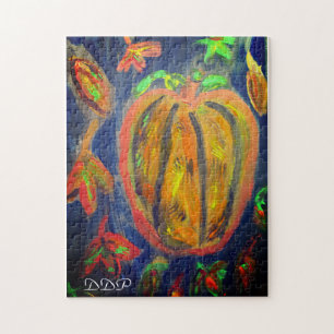 Kürbisfallkunst Puzzle