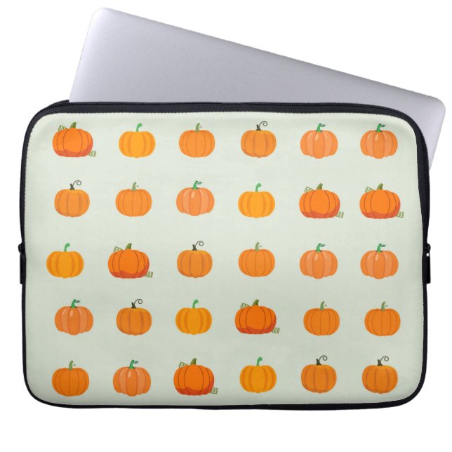 Kürbisfeld Laptopschutzhülle (Vorderseite)