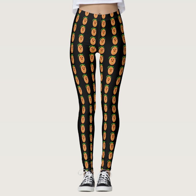 Kürbisfeld Leggings (Vorderseite)