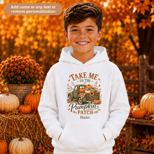 Kürbisfeld Personalisierte Familie Kinder Unisex Hoodie