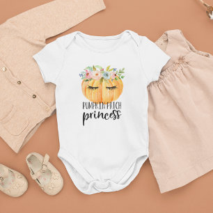 Kürbisfeld Prinzessin Baby Strampler