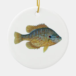 Kürbisfisch Keramik Ornament