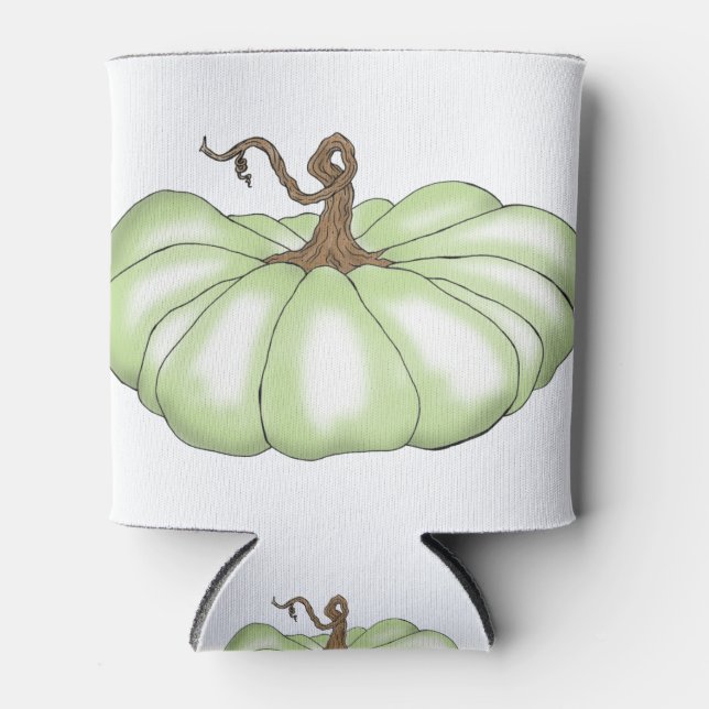 Kürbisflach grün dosenkühler (Vorderseite)