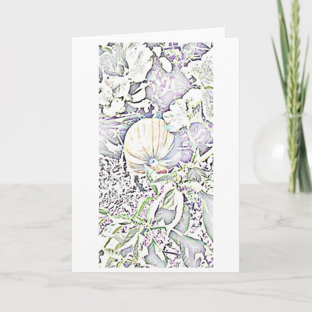 Kürbisflecken Karte (Vorderseite)