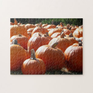 Kürbisfoto für Herbst, Halloween oder Erntedankfes Puzzle
