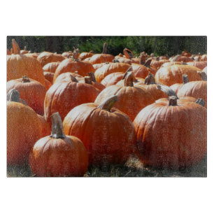 Kürbisfoto für Herbst, Halloween oder Erntedankfes Schneidebrett