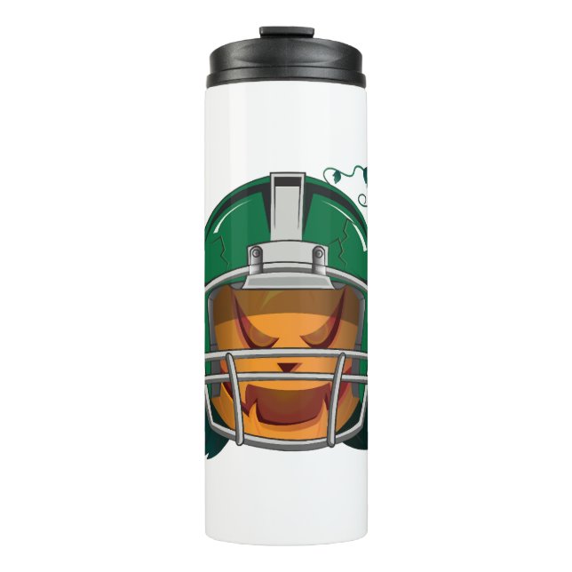 Kürbisfußhalloween Thermosbecher (Vorderseite)