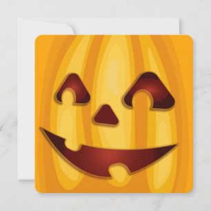 Kürbisgemälde, die Halloween-Design lächeln Einladung