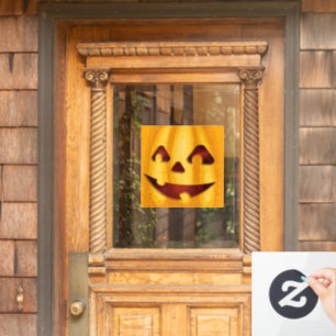 Kürbisgemälde, die Halloween-Design lächeln Fensteraufkleber