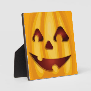 Kürbisgemälde, die Halloween-Design lächeln Fotoplatte