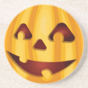 Kürbisgemälde, die Halloween-Design lächeln Getränkeuntersetzer
