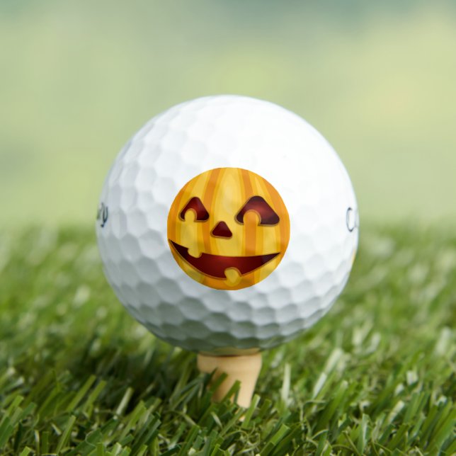 Kürbisgemälde, die Halloween-Design lächeln Golfball (Insitu T-Shirt)