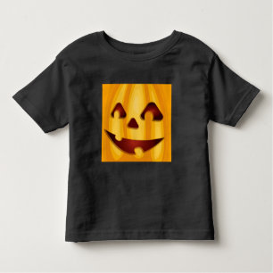 Kürbisgemälde, die Halloween-Design lächeln Kleinkind T-shirt