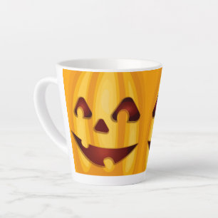 Kürbisgemälde, die Halloween-Design lächeln Milchtasse