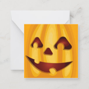 Kürbisgemälde, die Halloween-Design lächeln Mitteilungskarte