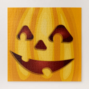 Kürbisgemälde, die Halloween-Design lächeln Puzzle