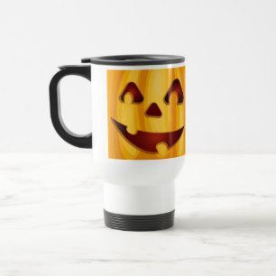 Kürbisgemälde, die Halloween-Design lächeln Reisebecher