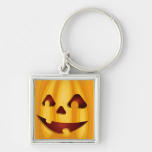 Kürbisgemälde, die Halloween-Design lächeln Schlüsselanhänger