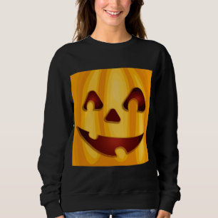Kürbisgemälde, die Halloween-Design lächeln Sweatshirt