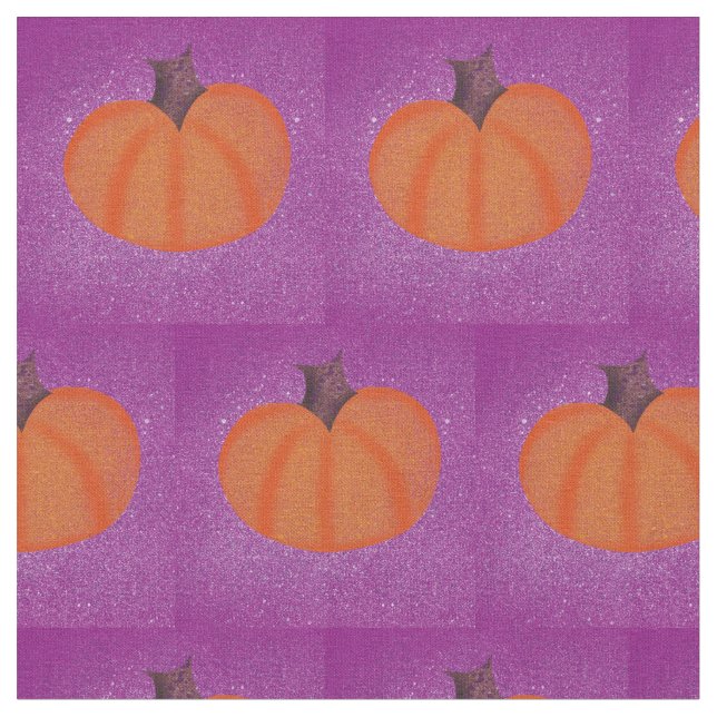 Kürbisgepatcht Stoff (Nahaufnahme)