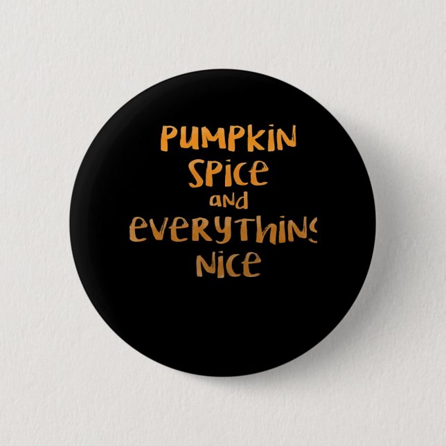 Kürbisgeruch und alles Gute am Design Button (Vorderseite)