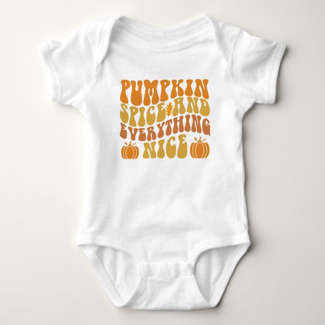 Kürbisgeruch und alles Gute Baby Strampler (Vorderseite)