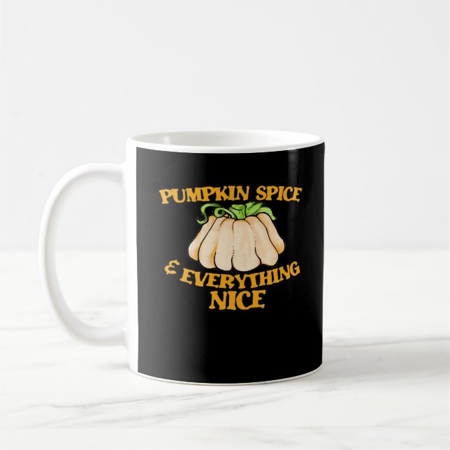 Kürbisgeruch und alles Gute Design Kaffeetasse (Links)