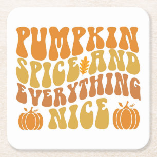 Kürbisgeruch und alles Gute Rechteckiger Pappuntersetzer