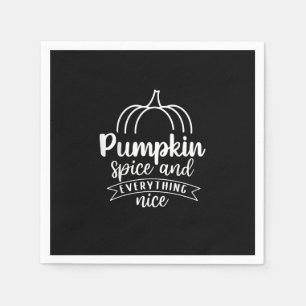 Kürbisgeruch und alles Gute Serviette