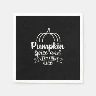 Kürbisgeruch und alles Gute Serviette