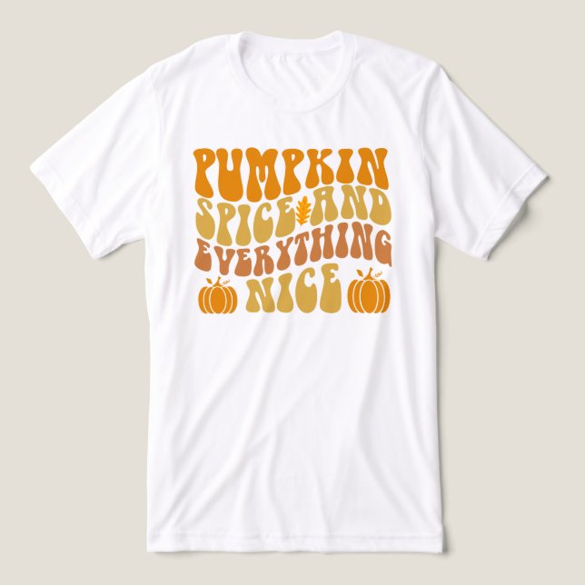 Kürbisgeruch und alles Gute Tri-Blend Shirt (Design Vorderseite)