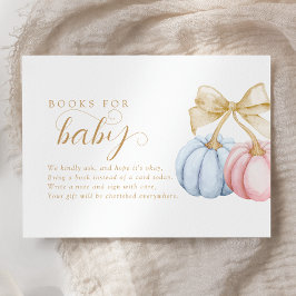 Kürbisgeschlecht: Bücher für Baby Begleitkarte