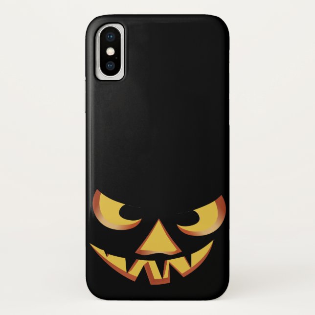 Kürbisgesicht 3 zu Halloween Case-Mate iPhone Hülle (Rückseite)