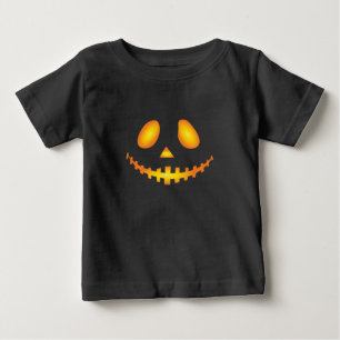 Kürbisgesicht Halloween Kürbislaterne Spooky Baby T-shirt