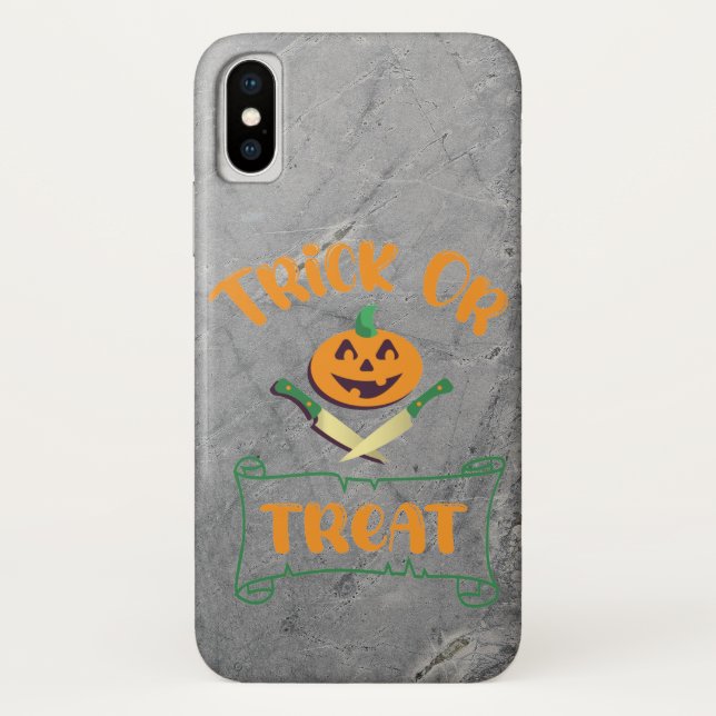 Kürbisgesicht Halloween oder Kreuzknochen probiere Case-Mate iPhone Hülle (Rückseite)