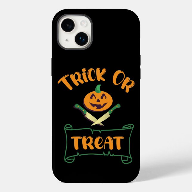 Kürbisgesicht Halloween oder Kreuzknochen probiere Case-Mate iPhone Hülle (Rückseite)
