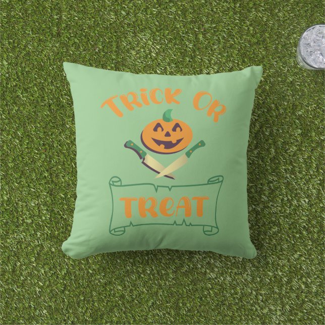 Kürbisgesicht Halloween oder Kreuzknochen probiere Kissen (Golfball-Marker)