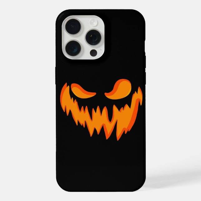 Kürbisgesicht iPhone Hülle (Rückseite)