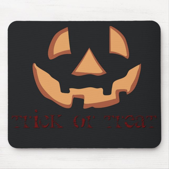 Kürbisgesicht zu Halloween Mousepad (Vorne)