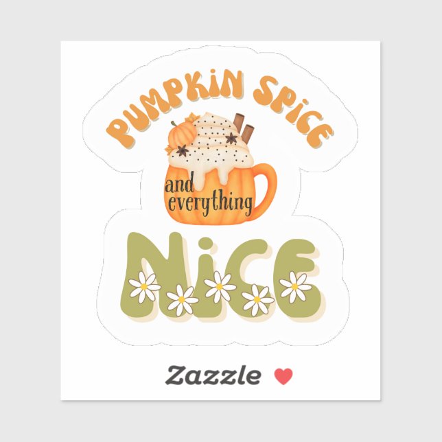 Kürbisgewürz & Alles Nizza Aufkleber (Blatt)