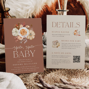Kürbisgewürz-Baby-Shower für alle Fälle Einladung
