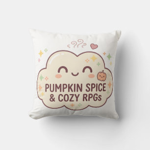 Kürbisgewürz & Cozy RPGs Gamer-Kissen Kissen