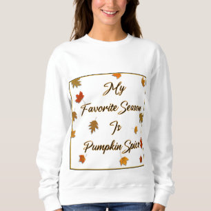 Kürbisgewürz, Fall, Weiß, Langschlauch, T - Shirt