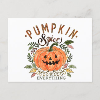 Kürbisgewürz, Halloween-Kollektion Postkarte