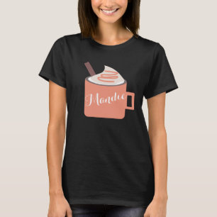Kürbisgewürz-Herbstbecher-Schlagsahne-Name T-Shirt