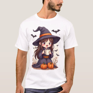 Kürbisgewürz-Hexe � Süßes Halloween-Kaffee-Shirt T-Shirt