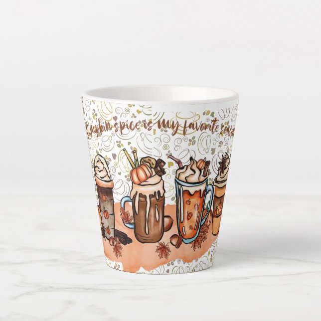 Kürbisgewürz Kaffee Milchtasse (Vorderseite)