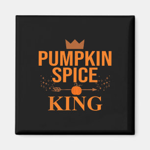 Kürbisgewürz König Kaffee Liebhaber Halloween Und Magnet