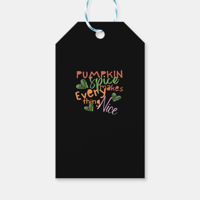 Kürbisgewürz macht alles sehr wichtig geschenkanhänger (Vorderseite)
