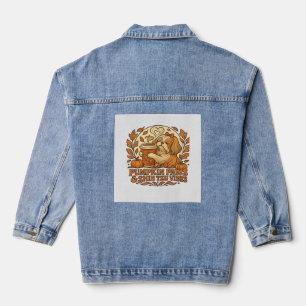 Kürbisgewürz Shih Tzu Retro Herbst Stimmung Essent Jeansjacke